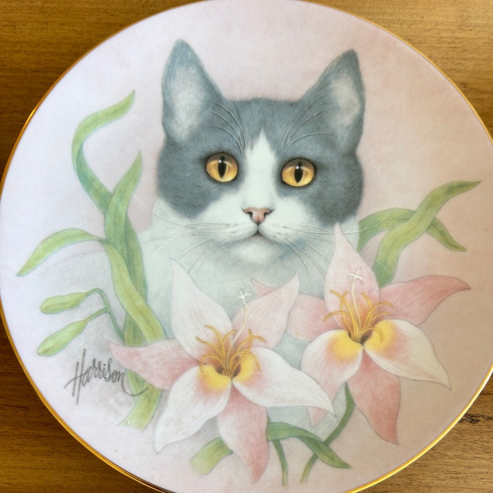 Hamilton Collection Petals and Purrs Blushing Beauties Collection - signed